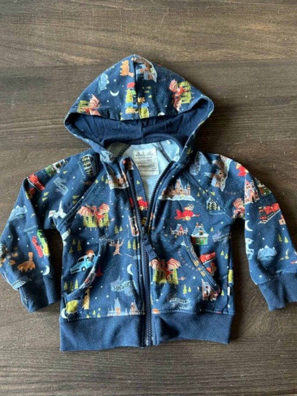 Little Sleepies Harry Potter Zip Front Hoodie Jacket